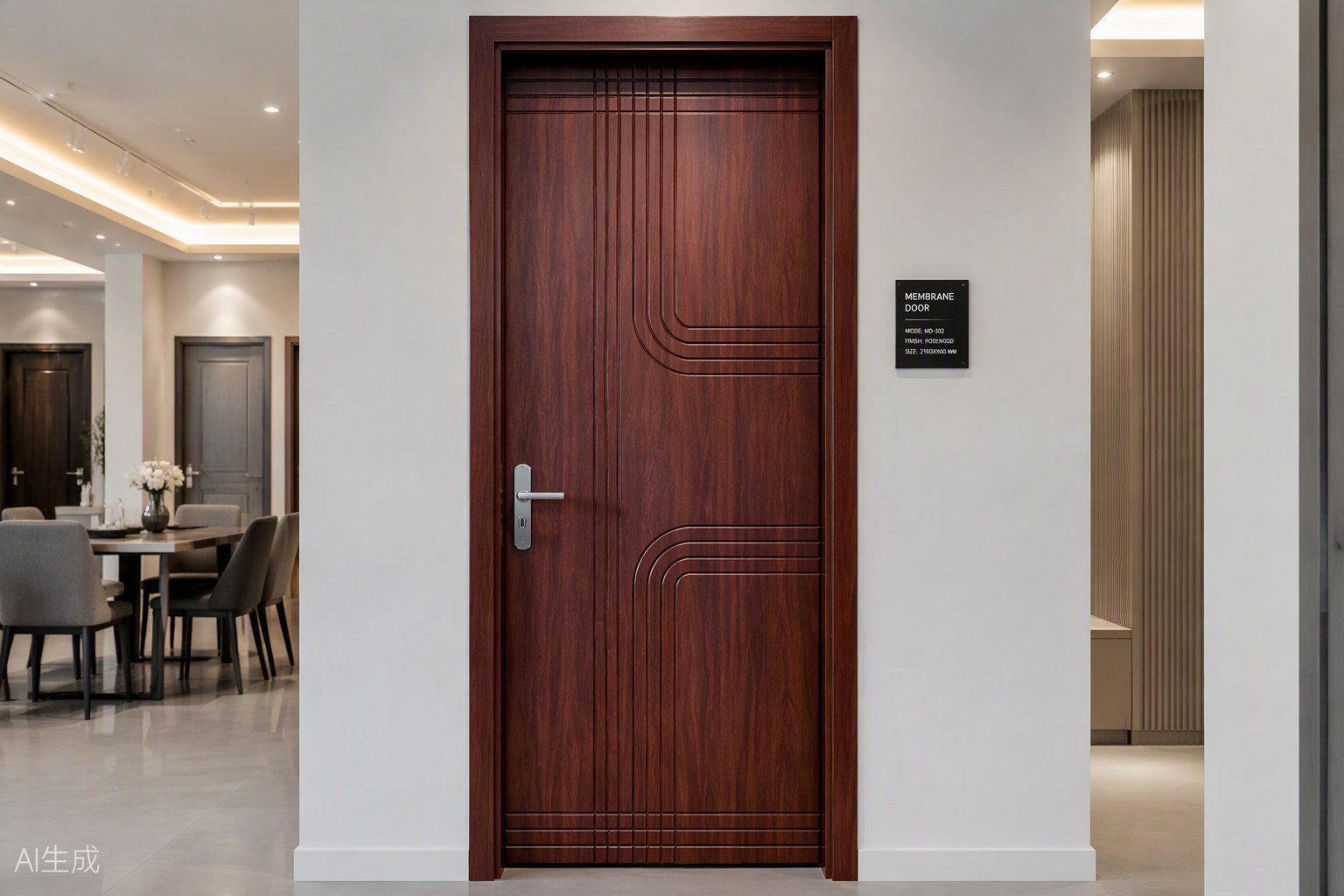 Membrane pressed door
